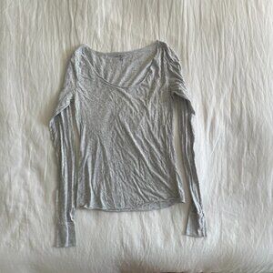 Gray Brandy Melville Long Sleeve OS
